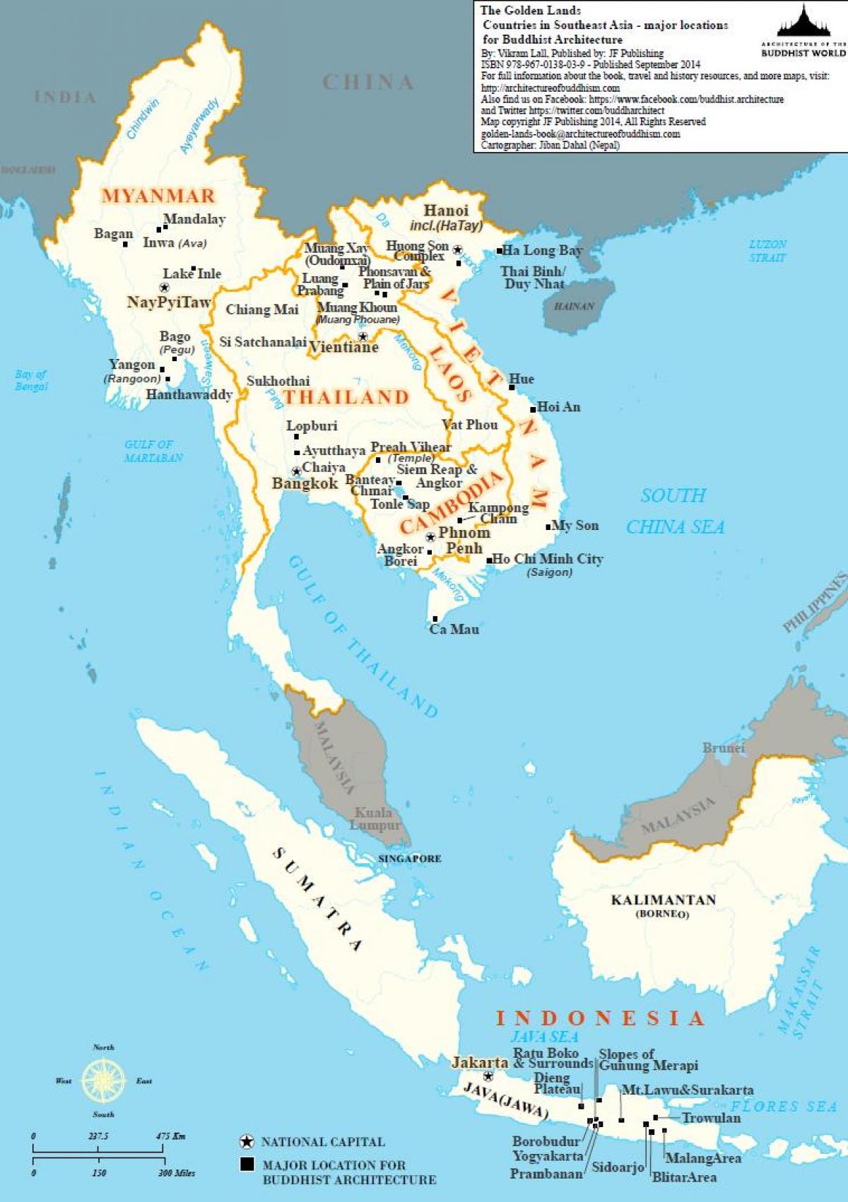 Mapa de Birmania sueste de asia